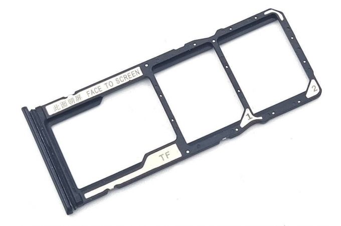 Держатель SIM (СИМ) для Xiaomi Redmi 9T (черный) с разбора