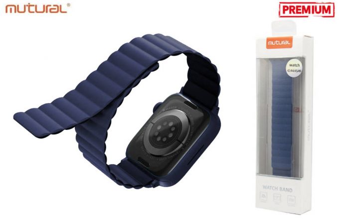 Ремешок MUTURAL MODI магнитный для Apple Watch 42-49 мм цвет темно-синий