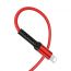 Кабель USB Type-C - Lightning BOROFONE BU22, 3A PD18W (красный) 1,2м (в оплетке, LED индикатор)