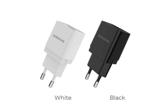 Сетевое зарядное устройство USB + кабель MicroUSB BOROFONE BA19A Nimble 1000mAh (черный)