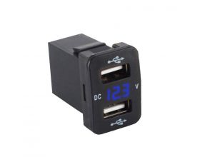 Разветвитель прикуривателя в авто TDS TS-CAU47 Синий (Врезной)