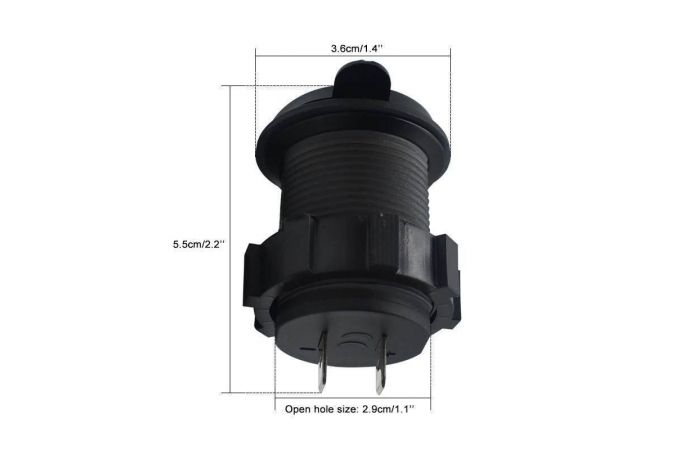 Разветвитель прикуривателя в авто TDS TS-CAU49 Синий (Врезной)