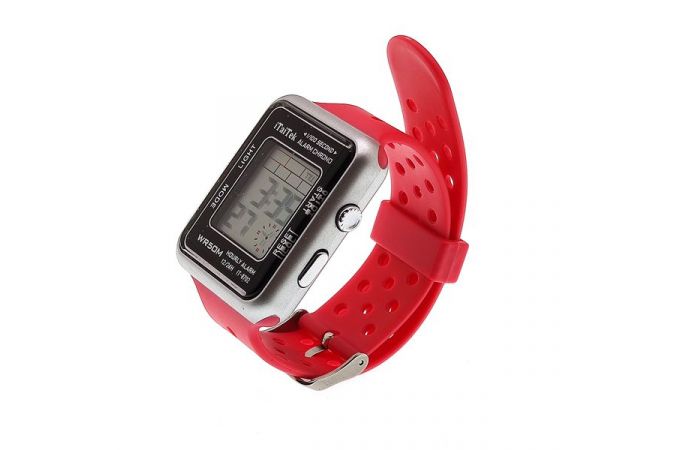 Часы наручные iTaiTek IT-8702 (Серебристый/Красный)