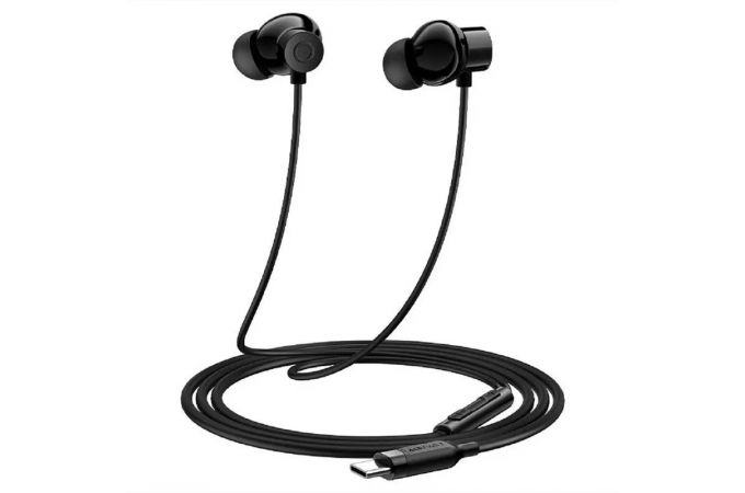 Наушники вакуумные проводные ACEFAST L10 USB-C in-ear silicone wired earphones with mic (Черный)