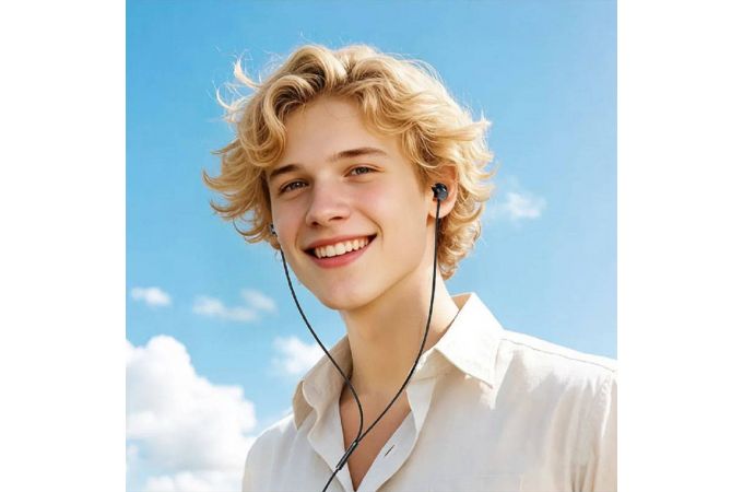 Наушники вакуумные проводные ACEFAST L10 USB-C in-ear silicone wired earphones with mic (Черный)