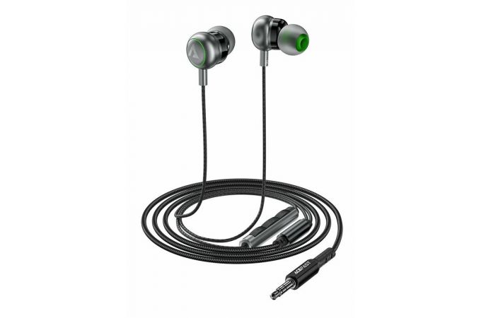 Наушники проводные ACEFAST L4 3.5mm in-ear wired earphones with mic(Черный)