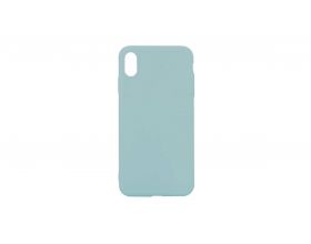 Чехол для iPhone XR плотный матовый (серия Colors) (светло-бирюзовый)