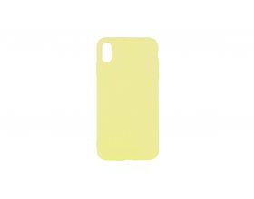 Чехол для iPhone XR плотный матовый (серия Colors) (желтый)