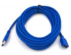 Кабель USB 3.0 удлинитель Type-A (папа - мама) 5 м синий (NN-U3MFB05)