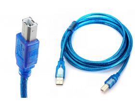 Кабель для принтера USB2.0 Type-A (папа) - Type-B (папа) 5 м синий