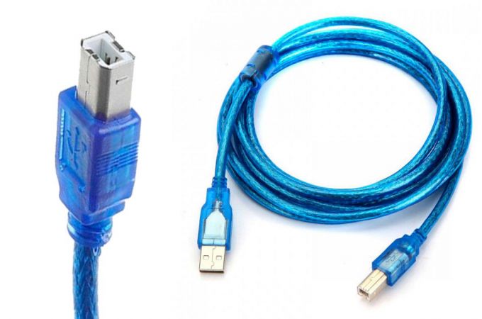 Кабель для принтера USB2.0 Type-A (папа) - Type-B (папа) 0.5 м синий