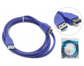 Кабель USB 3.0 удлинитель Type-A (папа - мама) 3 м синий (NN-U3MFB03)