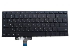 Клавиатура для ноутбука Huawei MateBook 13 VLR-W19 черная, плоский Enter (KBD-HW-02)