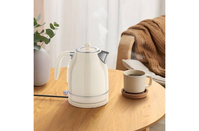 Чайник электрический HOCO HE10 retro объем 1,7л МОЛОЧНО-БЕЛЫЙ