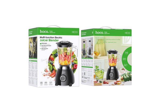 Блендер стационарный HOCO HE33 retro 1,5л ЧЕРНЫЙ