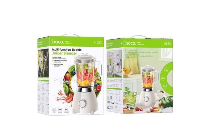 Блендер стационарный HOCO HE33 retro 1,5л МОЛОЧНО-БЕЛЫЙ