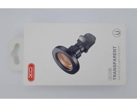 Держатель автомобильный для телефона XO C129  specific transparent magnetic suction air outlet bracket (with magnetic suction ring) (Чёрный) (УЦЕНКА)