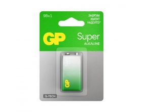 Батарейка алкалиновая GP 6LR61/1BL Super G-TECH крона блистер