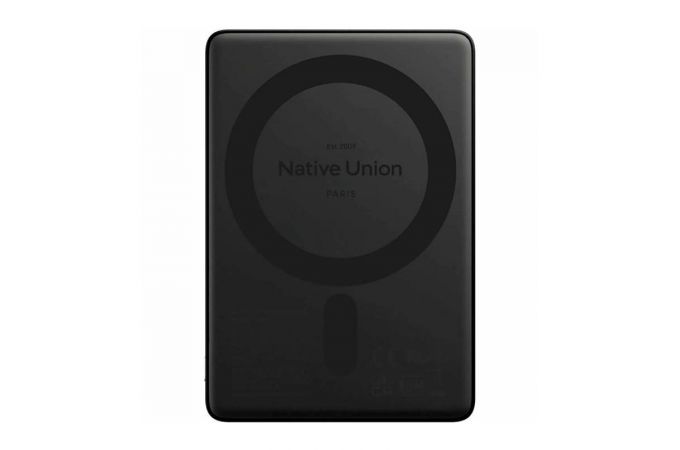 Универсальный дополнительный аккумулятор MagSafe 5000 мАh Native Union Active Power Bank( Черный)