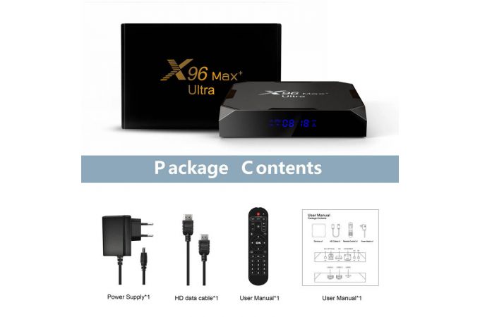ТВ приставка андроид X96 MAX+ ULTRA 8K