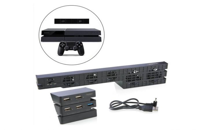 Блок охлаждения + блок USB HUB  для PS 4 PRO