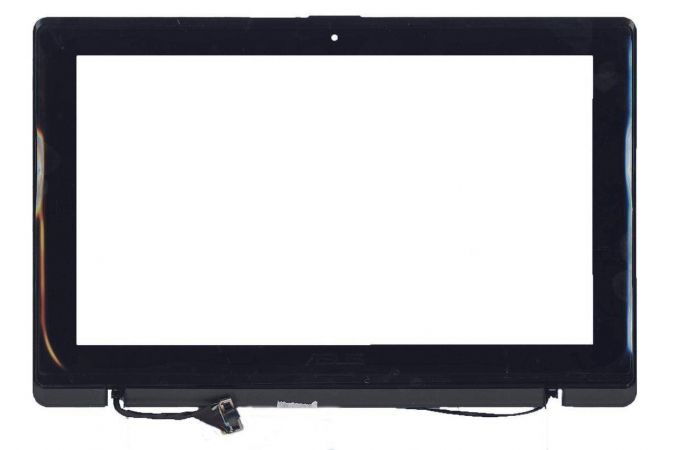 Сенсорное стекло (тачскрин) для Asus VivoBook X200LA черное с рамкой