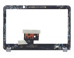Сенсорное стекло (тачскрин) для HP ENVY Touchsmart 4 TCP14E53 V1.0 черный с рамкой