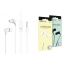Наушники вакуумные проводные BOROFONE BM26 Rhythm universal earphones (белый)