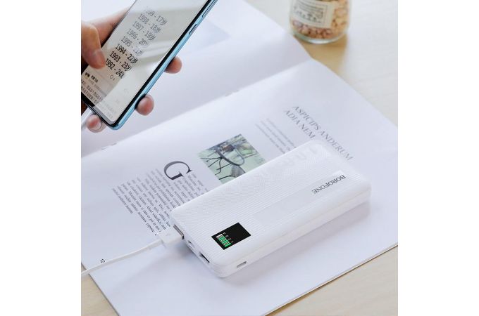 Универсальный дополнительный аккумулятор Power Bank BOROFONE BT32 (10000 mAh) (белый)