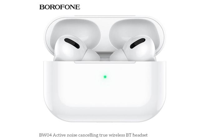 Наушники вакуумные беспроводные BOROFONE BW04 Bluetooth (белый) (Активное шумоподавление)