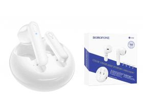 Наушники вакуумные беспроводные BOROFONE BW08 Luxury true Wireless Earphone Bluetooth (белый)