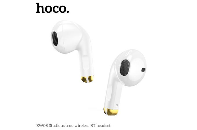 Наушники вакуумные беспроводные HOCO EW08 Studious true wireless BT headset Bluetooth (белый)