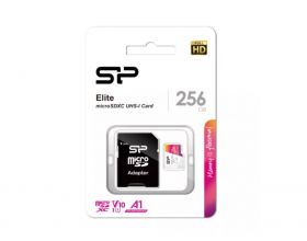 Карта памяти MicroSDXC_256 Gb Silicon Power 100/80Mb/s Superior A1 UHS-I U3 SP256GBSTXDA2V20SP