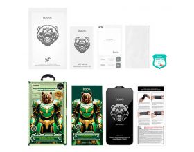 Защитное стекло дисплея iPhone 14 Pro Max HOCO Bear Shield full-screen anti-spy (A777 Plus) черное