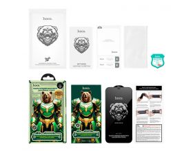 Защитное стекло дисплея iPhone 15 Pro Max HOCO Bear Shield full-screen anti-spy (A777 Plus) черное