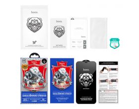 Защитное стекло дисплея iPhone 16 Pro Max HOCO Bear Shield full screen HD (A777) черное