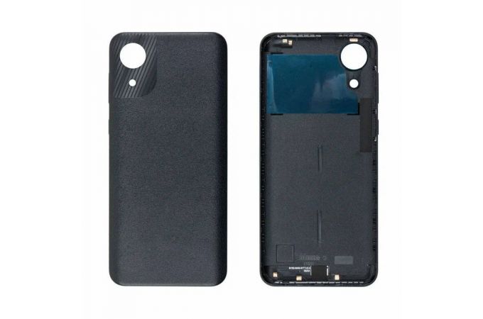 Задняя крышка для Samsung A032F Galaxy A03 Core (черный глянцевый)
