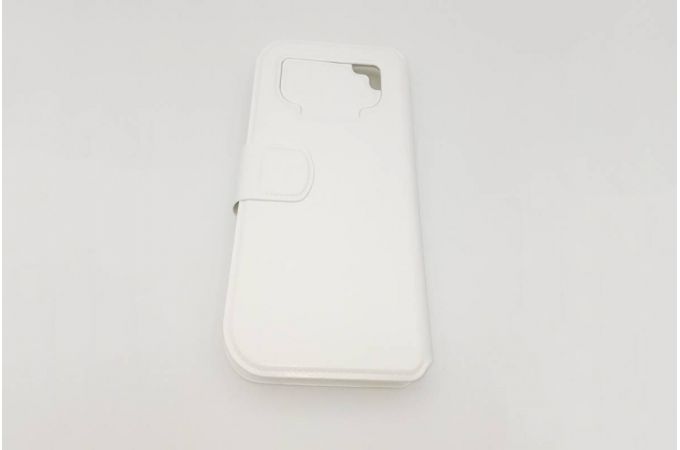 Чехол книжка универсальный, с окошком (силик. вставка) 4,5 дюймов (белый)