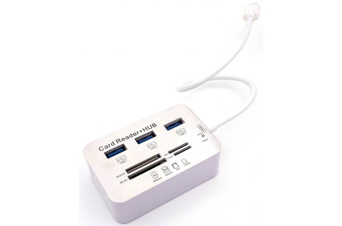 Разветвитель USB HUB + Card reader (USB-C 3.1)