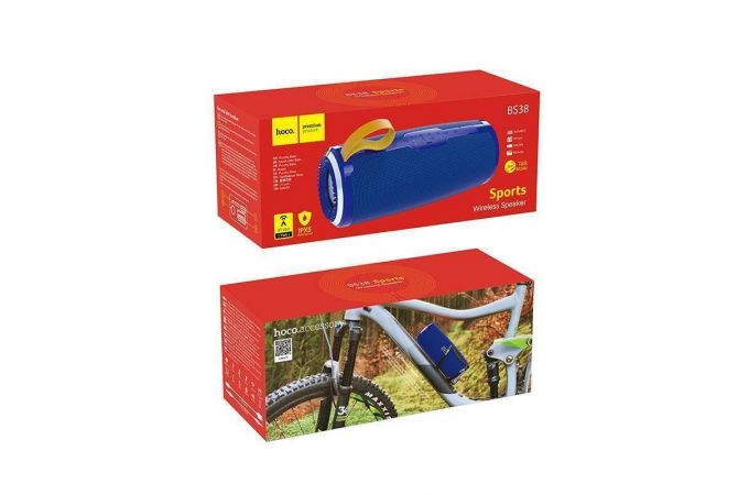Портативная беспроводная колонка HOCO BS38 Cool sports sound sports wireless speaker (синий)