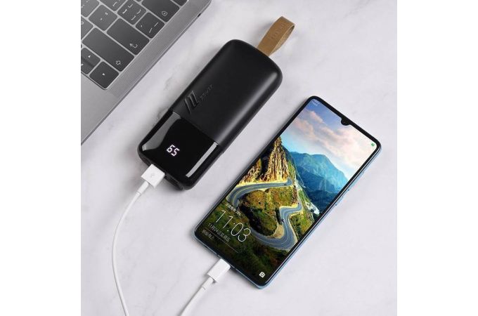 Универсальный дополнительный аккумулятор Power Bank HOCO J57 (10000 mAh) (черный)