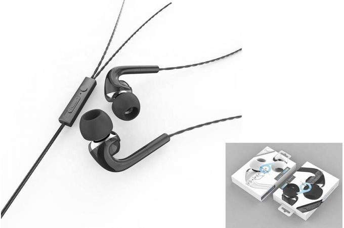 Наушники вакуумные проводные EZRA EP06 (черный)