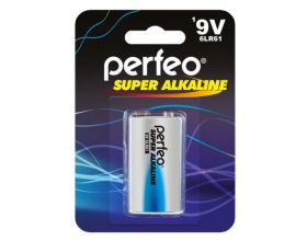 Батарейка алкалиновая Perfeo 6LR61 крона/1BL (цена за блистер 1 шт)