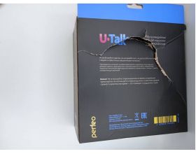 Наушники мониторные проводные Perfeo U-TALK USB кабель 2,4м (черный) (УЦЕНКА! МЯТАЯ УПАКОВКА)