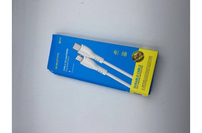 Кабель USB Type-C - Lightning BOROFONE BX51 (белый) 1.2м (УЦЕНКА! МЯТАЯ УПАКОВКА)