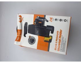 Держатель велосипедный для телефона HOCO CA93 Универсальный на руль мототехники черный (УЦЕНКА! МЯТАЯ УПАКОВКА)