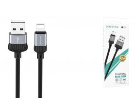 Кабель USB - Lightning BOROFONE BX28, 2,4A (серый) 1м
