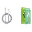 Кабель USB - Lightning BOROFONE BX25, 2,4A (белый) 1м (в оплетке)
