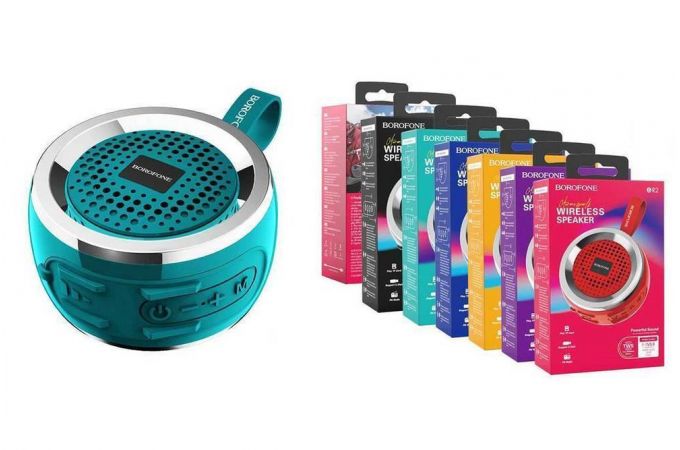 Портативная беспроводная колонка BOROFONE BR2 Aurora sport (зеленый)