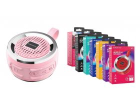 Портативная беспроводная колонка BOROFONE BR2 Aurora sport розовый